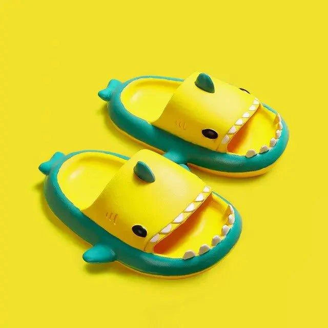 Dive into Fun with Colorful Shark Kids Sandals - Home Kartz