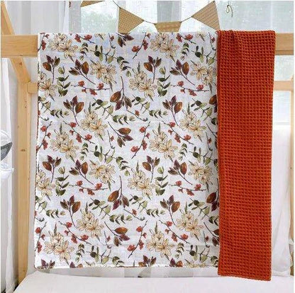Soft and Versatile: Cotton Waffle Baby Swaddle Blanket - Home Kartz