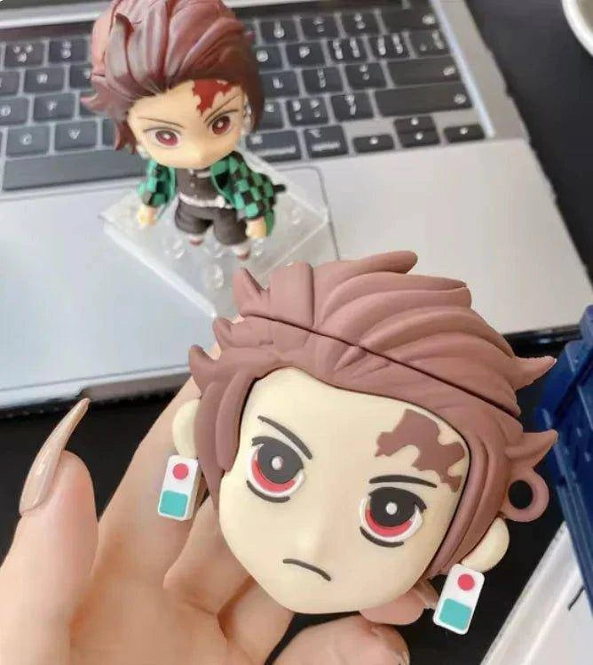 Transform Your AirPods with Anime-Themed Silicone Earphone Cases – Demon Slayer & Kamado Nezuko Designs - Home Kartz