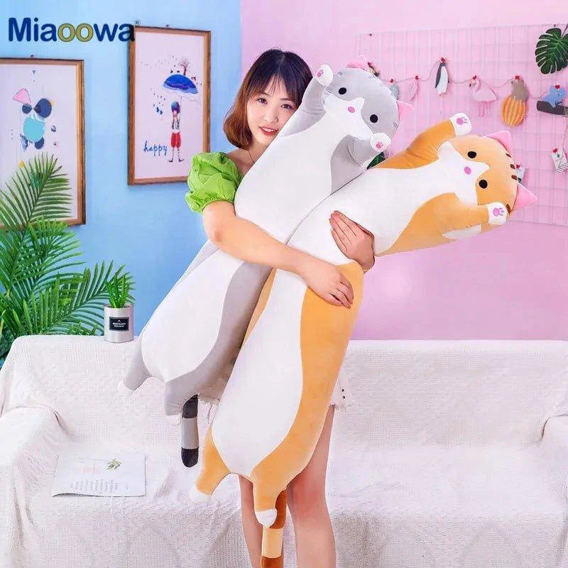 Snuggle in Style with Cute Cat Pillow Plush Toys - Home Kartz