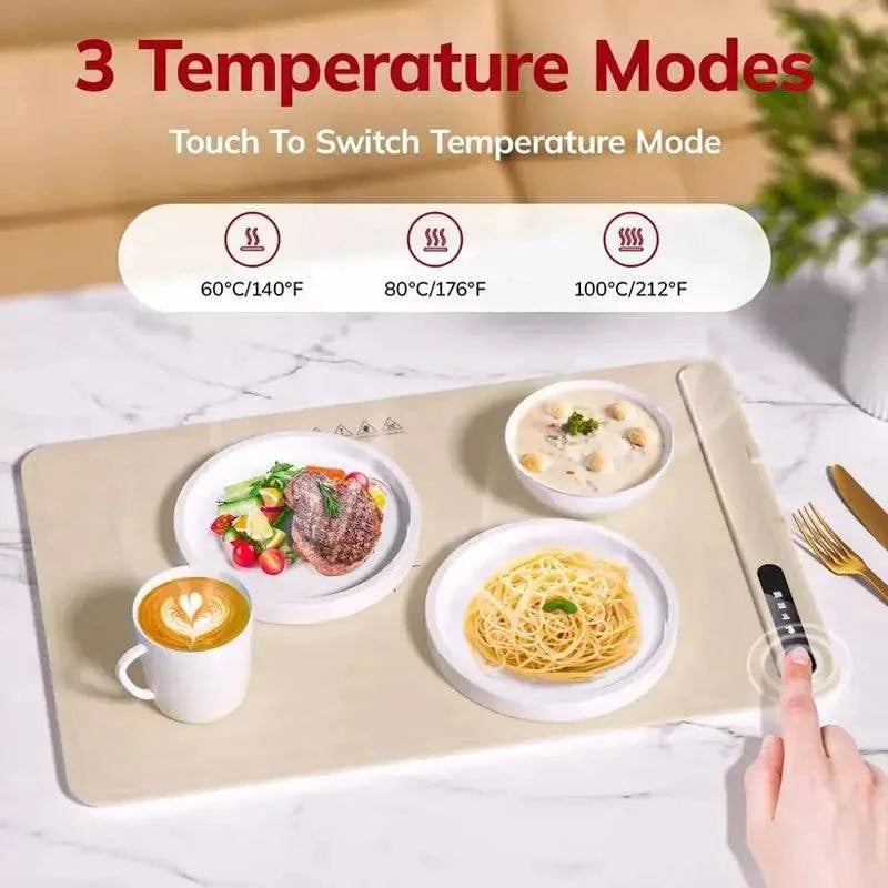 Fast Heating Electric Warming Tray – Keep Meals Warm & Ready to Serve Anytime - Home Kartz