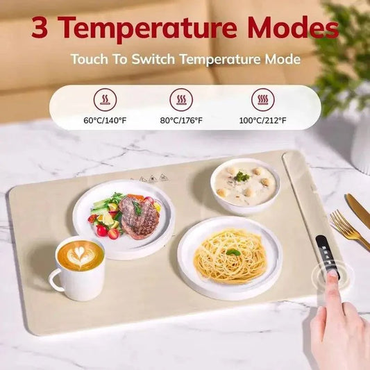 Fast Heating Electric Warming Tray – Keep Meals Warm & Ready to Serve Anytime - Home Kartz