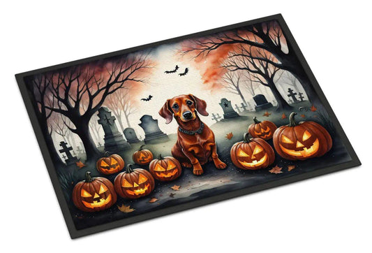 Halloween Dachshund Doormat – Durable, Non-Slip, Indoor & Outdoor Dog Art Decor - Home Kartz