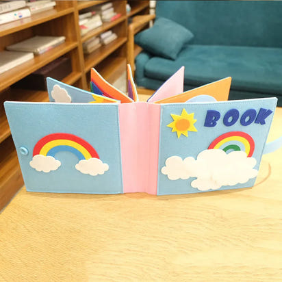 Touch, Learn, Explore: Montessori-Style Felt Cloth Book for Early Development! 👶📚