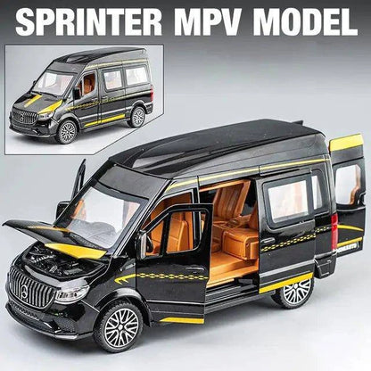 Discover the Ultimate Playtime Companion: 1:24 Alloy Benz Sprinter MPV Van Toy Car - Home Kartz