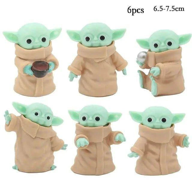 Disney Baby Yoda Grogu Mandalorian Action Figure Toys - Collectible Set - Home Kartz