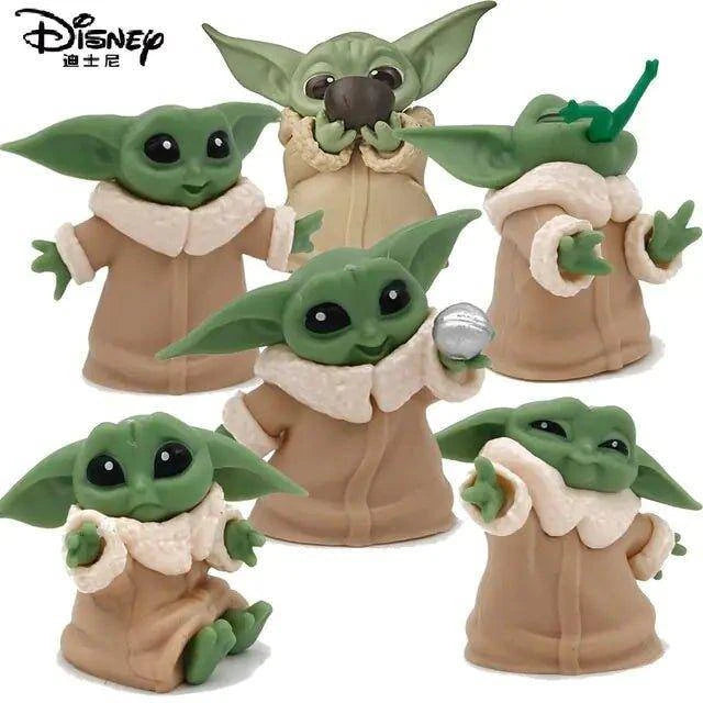 Disney Baby Yoda Grogu Mandalorian Action Figure Toys - Collectible Set - Home Kartz
