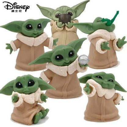 Disney Baby Yoda Grogu Mandalorian Action Figure Toys - Collectible Set - Home Kartz