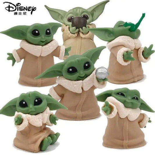 Disney Baby Yoda Grogu Mandalorian Action Figure Toys - Collectible Set - Home Kartz