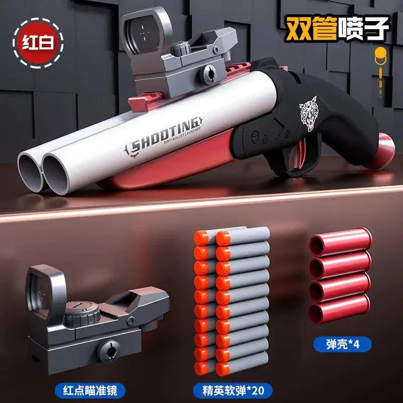 Unleash the Ultimate Outdoor Adventure with the Double-Barreled Toy Gun Blaster! - Home Kartz