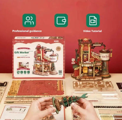 3D Puzzle Wooden Assembly Block Toy | Build Focus, Creativity & Logic Eco Kids Bay