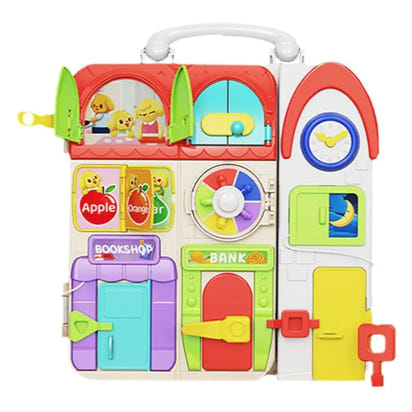 Montessori Busy Board for 1-2 Year Old Toddlers | Improve Fine Motor & Focus Skills