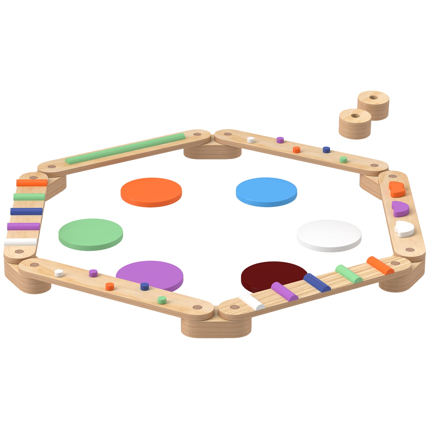 Wooden Balance Beam Set for Kids