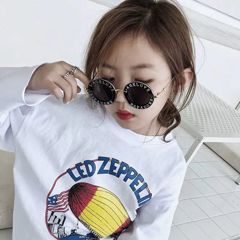 ✨ Retro Chic Meets Ultimate Eye Safety: Introducing the Buzzworthy Vintage Round Kids Sunglasses with UV400 Protection! ✨ - Home Kartz