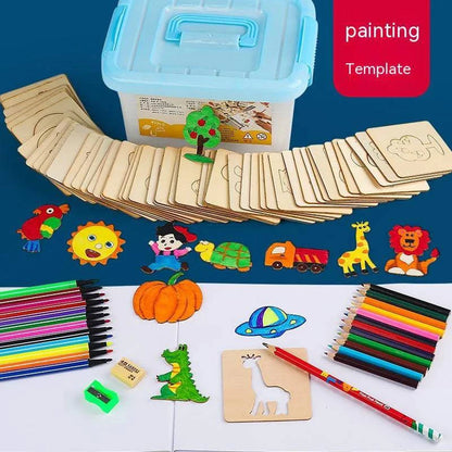 Spark Creativity with Our Children's Painting Template Drawing Tools Set – Perfect for Young Artists - Home Kartz