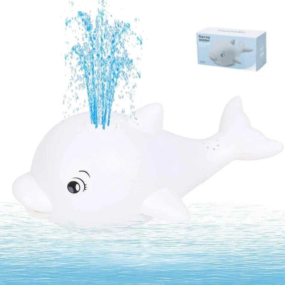 Spray Water Whale Toy | Interactive Bath Toy with Lights | Water Induction Whale for Kids - Home Kartz