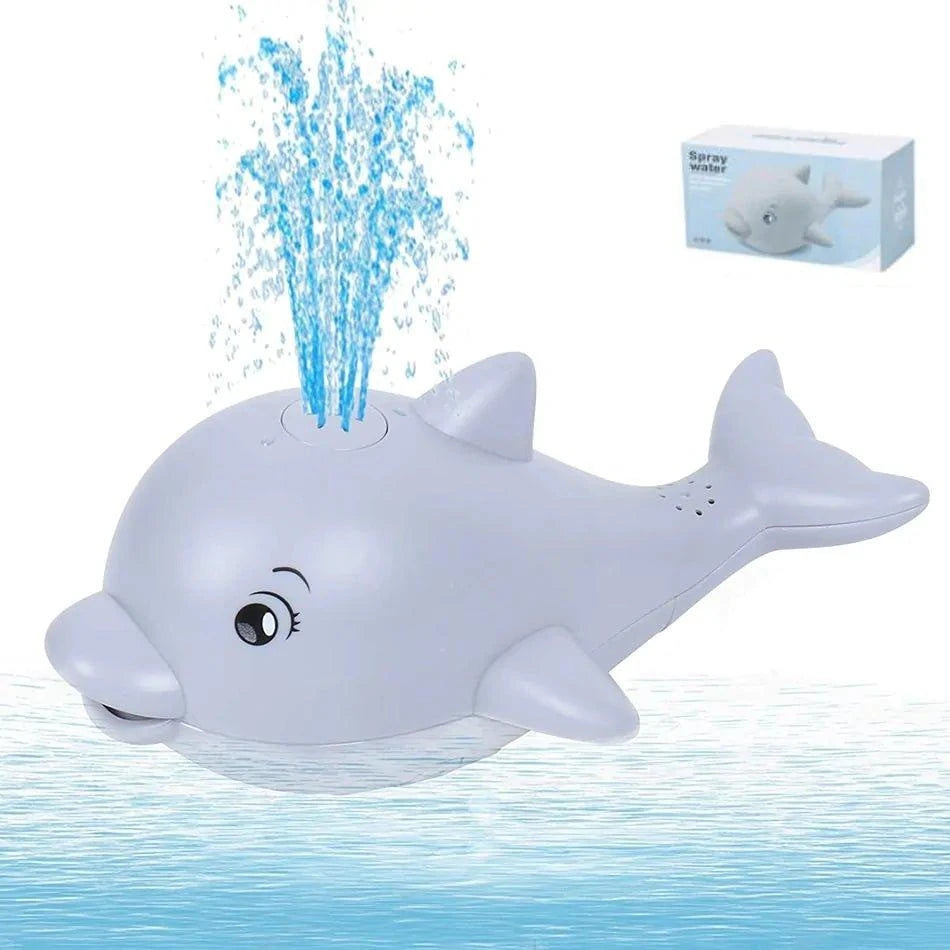 Spray Water Whale Toy | Interactive Bath Toy with Lights | Water Induction Whale for Kids - Home Kartz