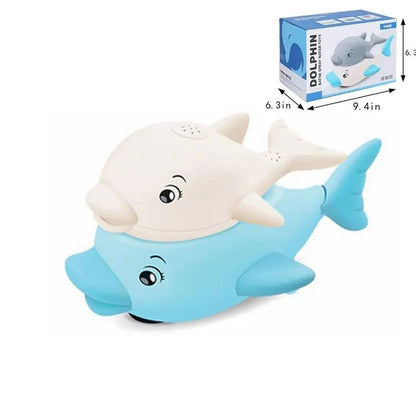 Spray Water Whale Toy | Interactive Bath Toy with Lights | Water Induction Whale for Kids - Home Kartz