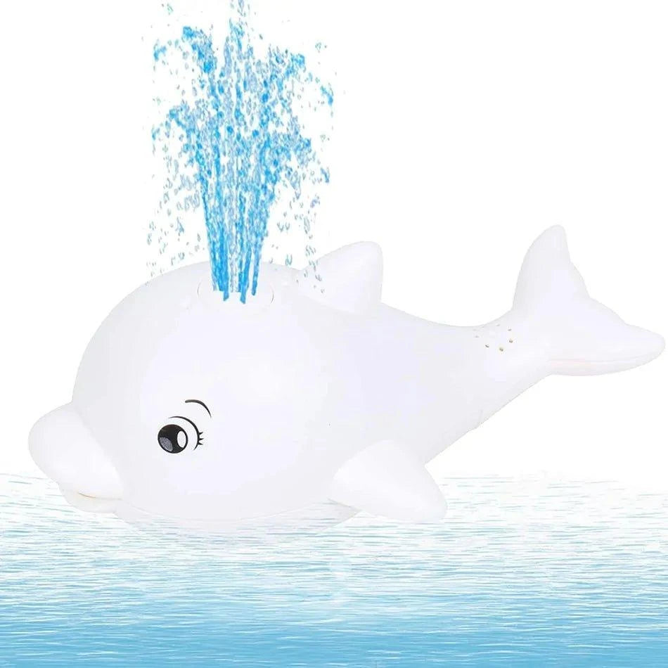 Spray Water Whale Toy | Interactive Bath Toy with Lights | Water Induction Whale for Kids - Home Kartz