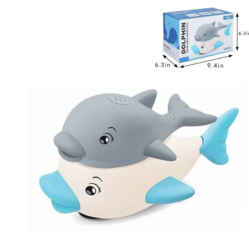 Spray Water Whale Toy | Interactive Bath Toy with Lights | Water Induction Whale for Kids - Home Kartz