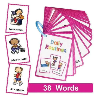 Engage Young Minds with Montessori Kids English Words Flashcards - Home Kartz