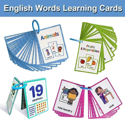 Engage Young Minds with Montessori Kids English Words Flashcards - Home Kartz