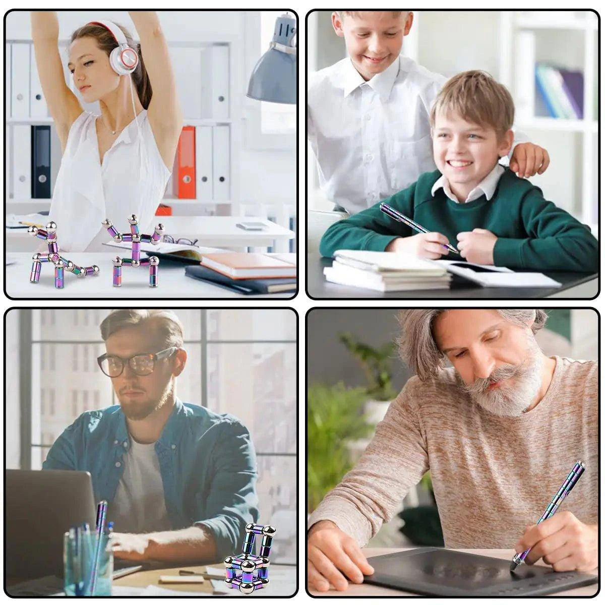 Unlock Creativity and Reduce Stress with the Magnetic Fidget Pen - Home Kartz