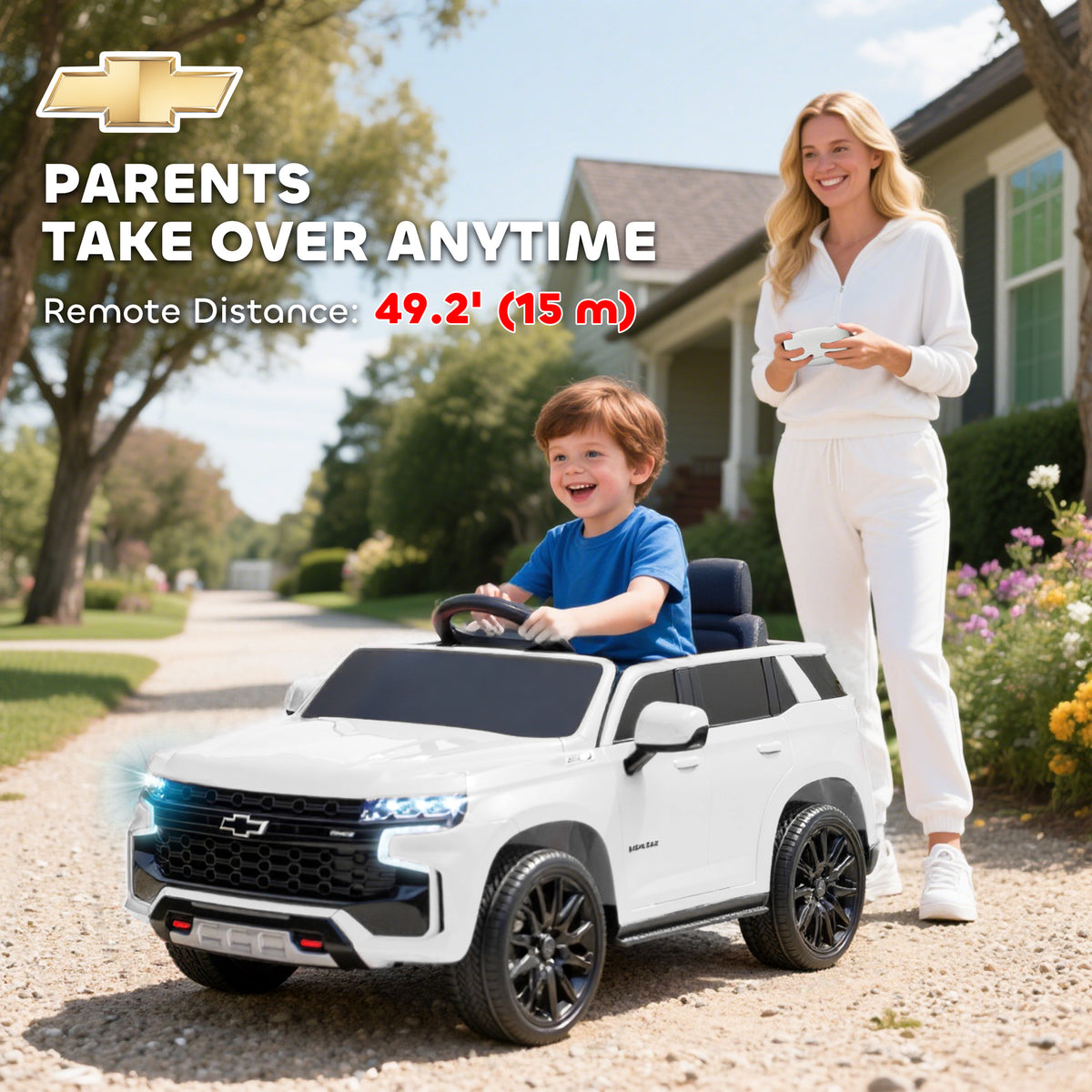 12V Electric Ride-On Car with Parental Remote