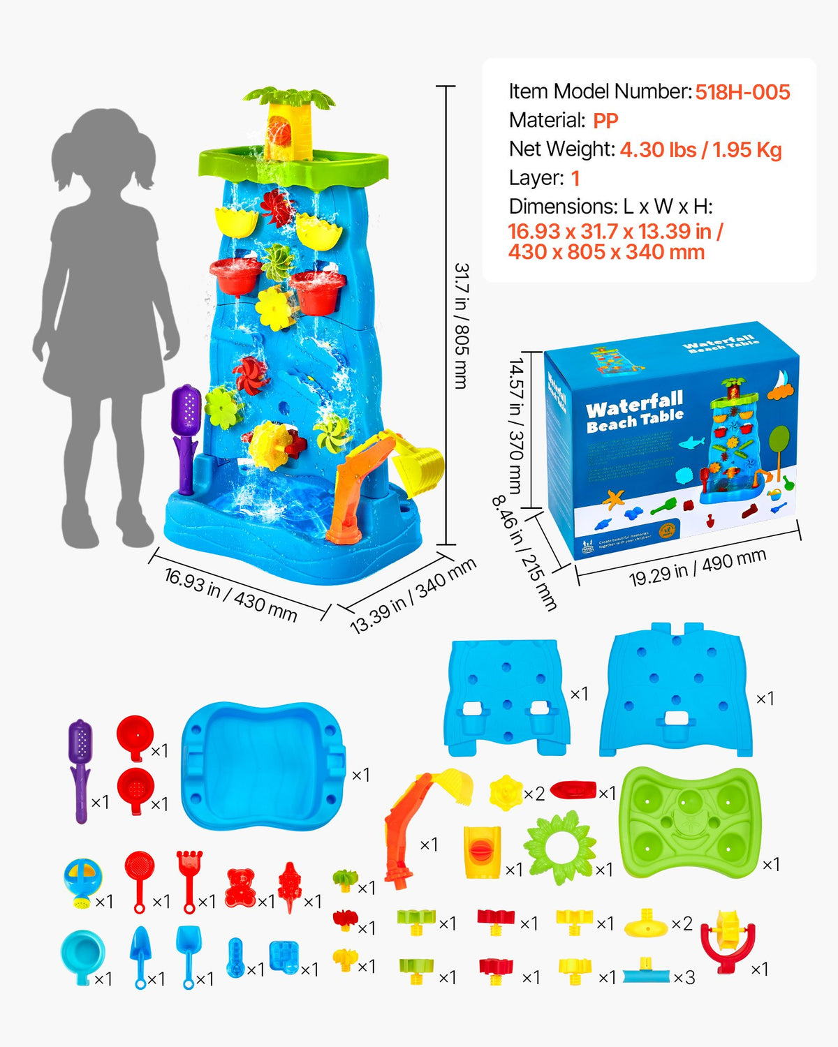 Sand and Water Activity Table for Toddlers