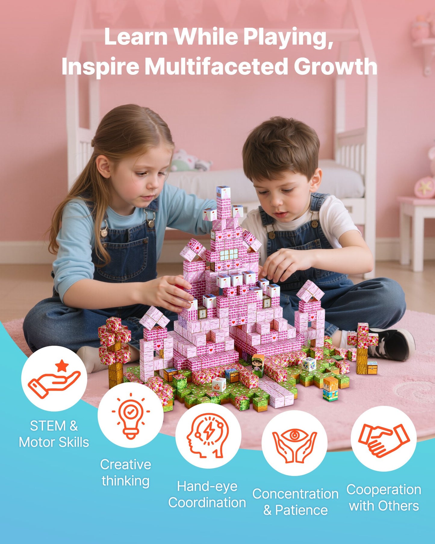 🏰 Build a Fairy Tale That Doesn't Fall Apart. The Neodymium-Strength Princess Castle Set Designed to Stay Up Until She Decides to Take It Down
