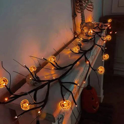 Spooky Pumpkin LED String Lights – Perfect Halloween Decoration for Indoors & Outdoors - Home Kartz