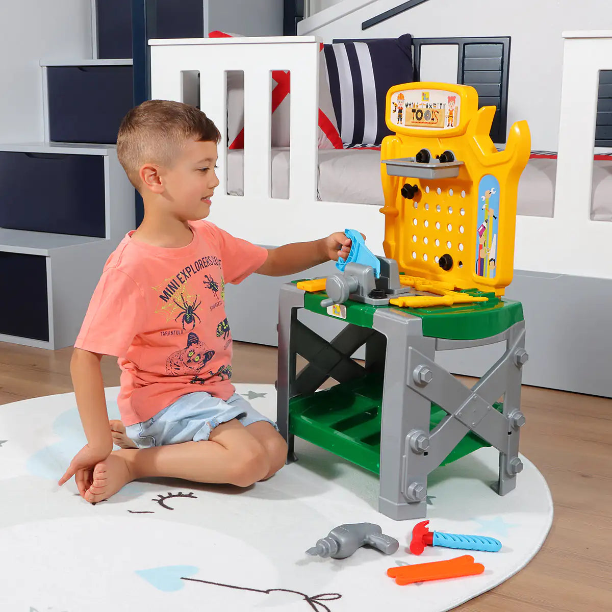 Build Confidence Through Play — A 33-Piece Montessori Tool Bench That Inspires Little Makers to Learn by Doing