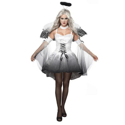 Stunning Fallen Angel Halloween Costume – Celestial Dark Glamour - Home Kartz