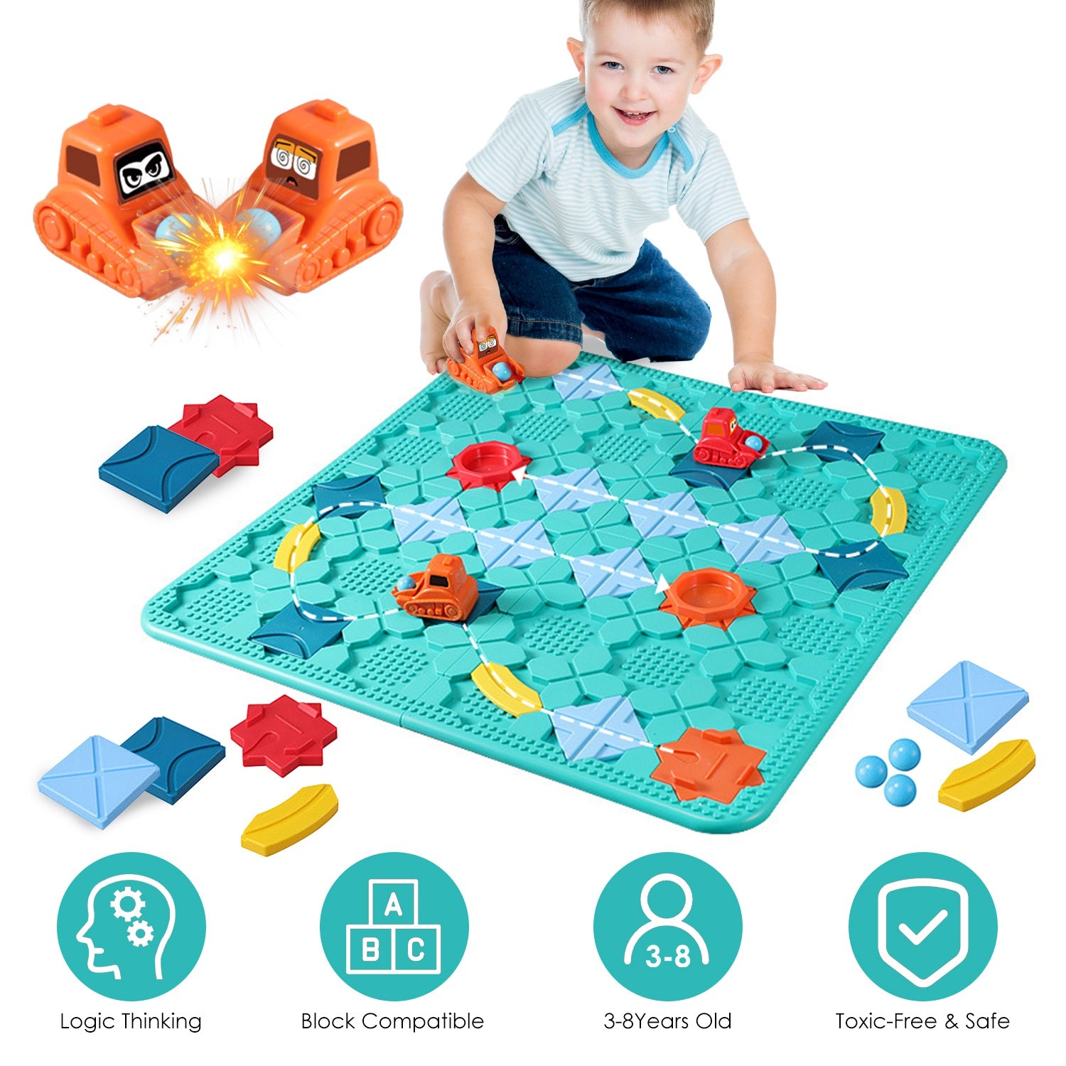 🧠🚗 Turn Playtime Into a Brain-Building Adventure with Kids Logical Road Builder Puzzle Toy