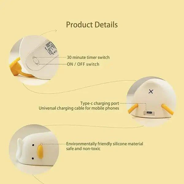 Quirky Comfort: Duck Night Light for Tranquil Bedtimes - Home Kartz