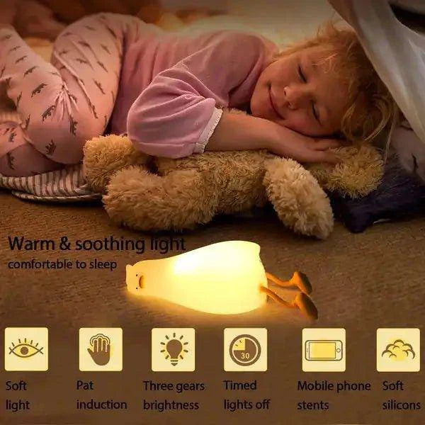 Quirky Comfort: Duck Night Light for Tranquil Bedtimes - Home Kartz