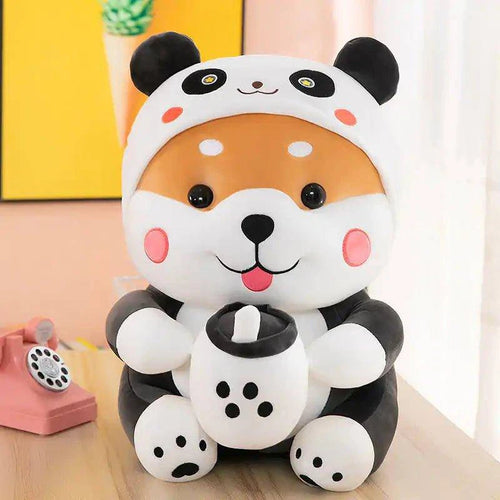 Feel the Warmth of Unconditional Love with Our Boba Drinking Shiba Plush Toy - Home Kartz