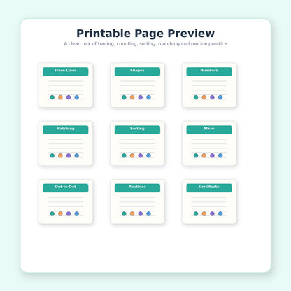 Fine Motor Skills Printable Activity Pack (80 Pages) | Ages 2–5
