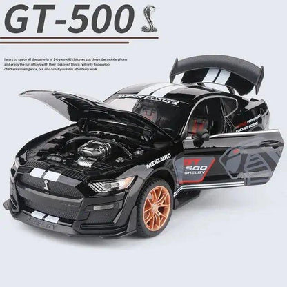 Experience Realism with Ford Mustang Shelby GT500 Alloy Car Model Toy - Home Kartz