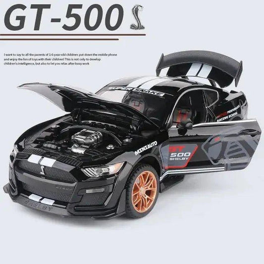 Experience Realism with Ford Mustang Shelby GT500 Alloy Car Model Toy - Home Kartz