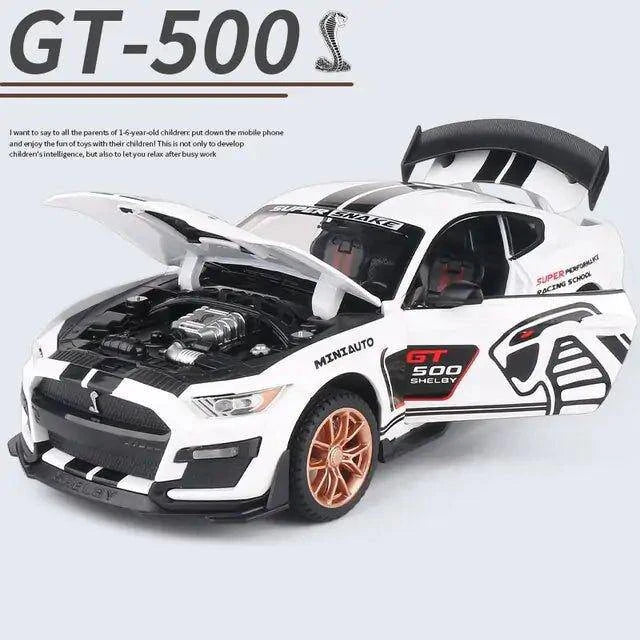 Experience Realism with Ford Mustang Shelby GT500 Alloy Car Model Toy - Home Kartz