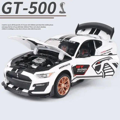 Experience Realism with Ford Mustang Shelby GT500 Alloy Car Model Toy - Home Kartz