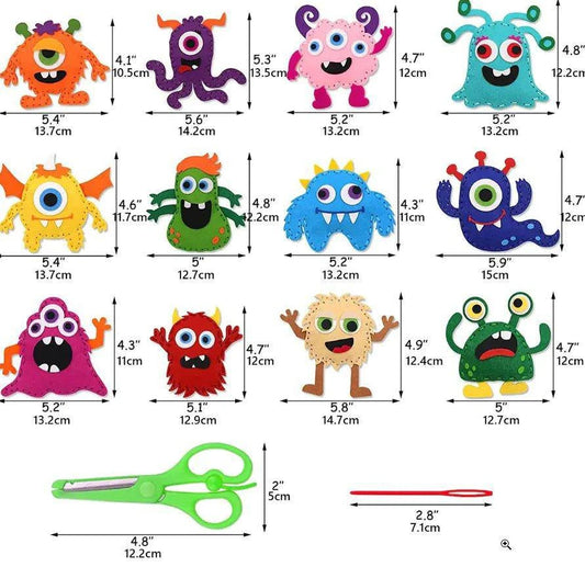 Forest Creatures DIY Felt Sewing Kit for Kids – Creative and Educational Craft Project - Home Kartz