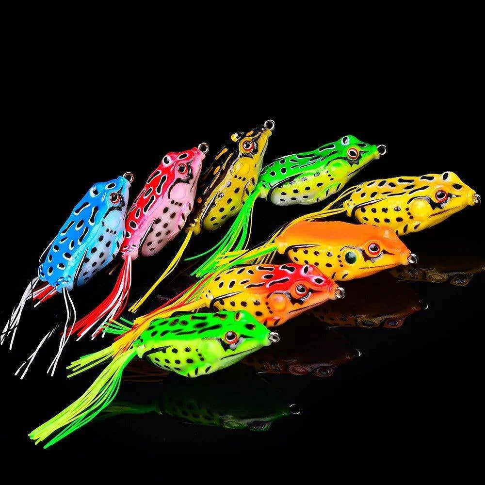 Frog Lure Soft Tube Bait Plastic Fishing Lure with Fishing Hooks - Home Kartz