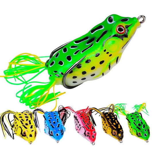 Frog Lure Soft Tube Bait Plastic Fishing Lure with Fishing Hooks - Home Kartz