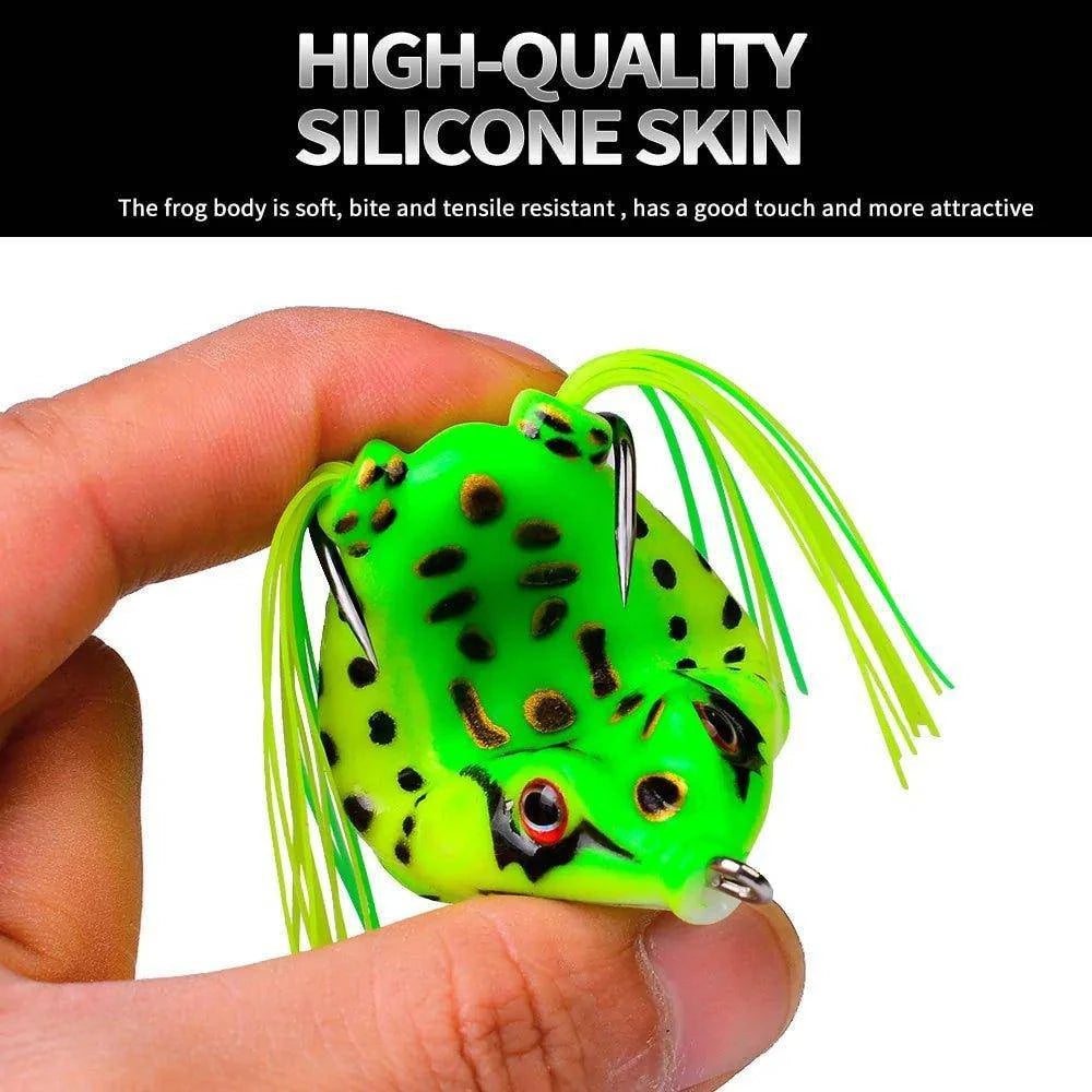 Frog Lure Soft Tube Bait Plastic Fishing Lure with Fishing Hooks - Home Kartz