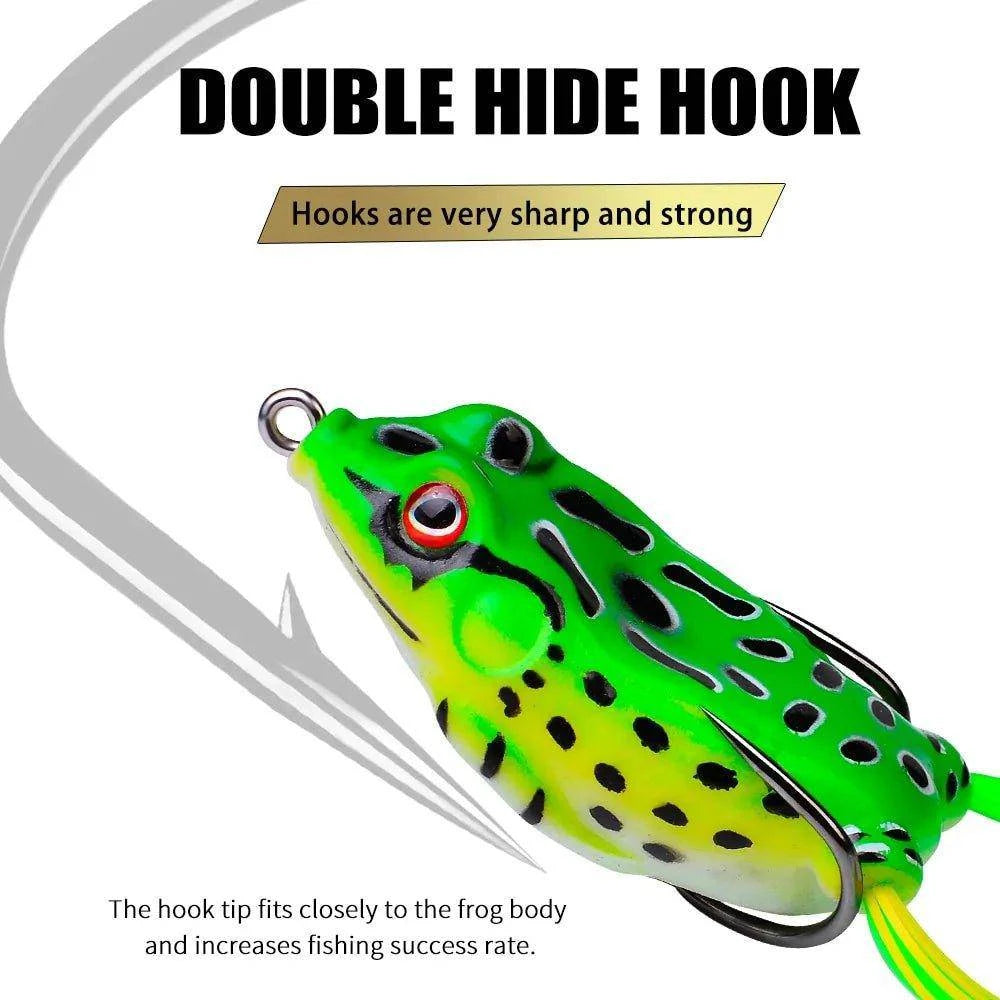 Frog Lure Soft Tube Bait Plastic Fishing Lure with Fishing Hooks - Home Kartz