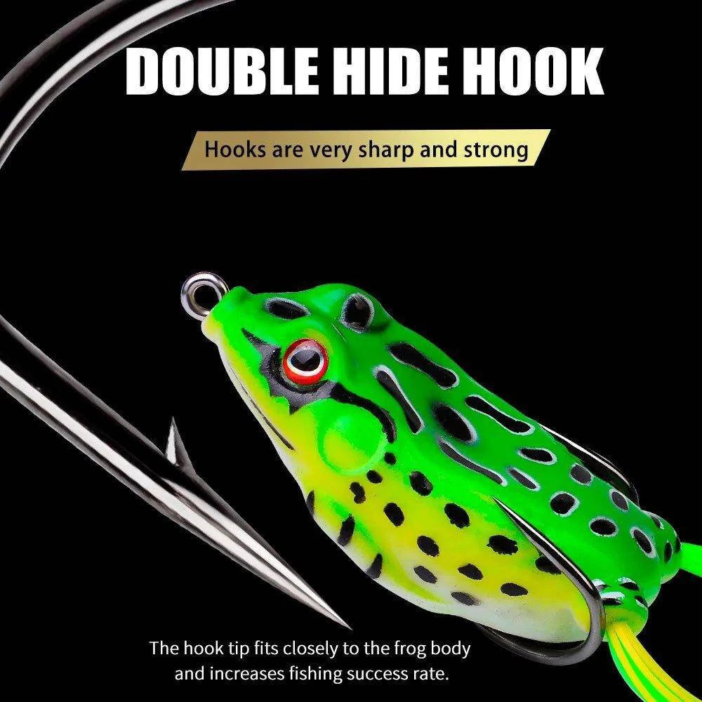 Frog Lure Soft Tube Bait Plastic Fishing Lure with Fishing Hooks - Home Kartz