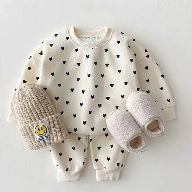 Embrace Charm and Comfort with MILANCEL Full Heart Baby Clothing Set - Home Kartz