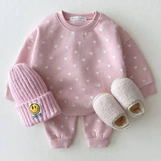 Embrace Charm and Comfort with MILANCEL Full Heart Baby Clothing Set - Home Kartz